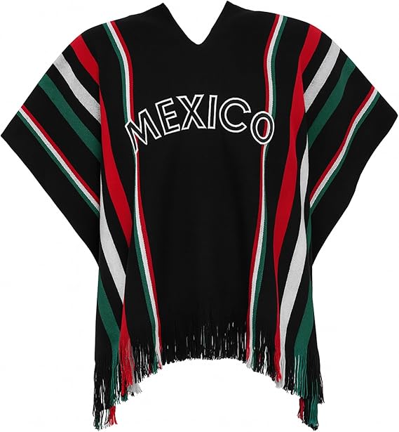Authentic Mexican Flag Poncho - Image 4