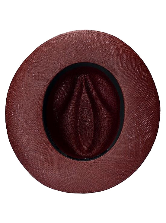 Cuban Fedora Panama Hat - Dark Brown Panama Hat for Men - Image 7