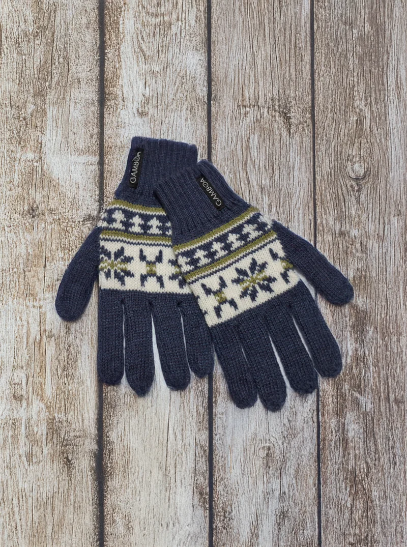 Fair Isle Alpaca Gloves - Image 5