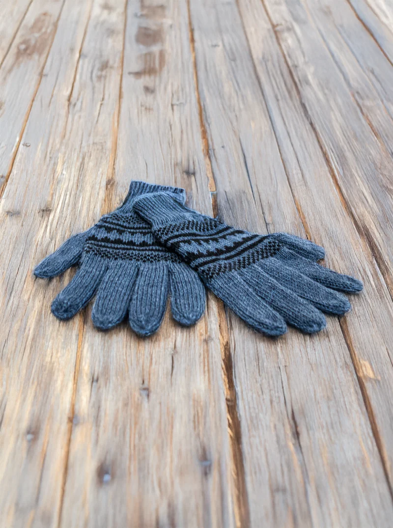 Fair Isle Alpaca Gloves - Image 6