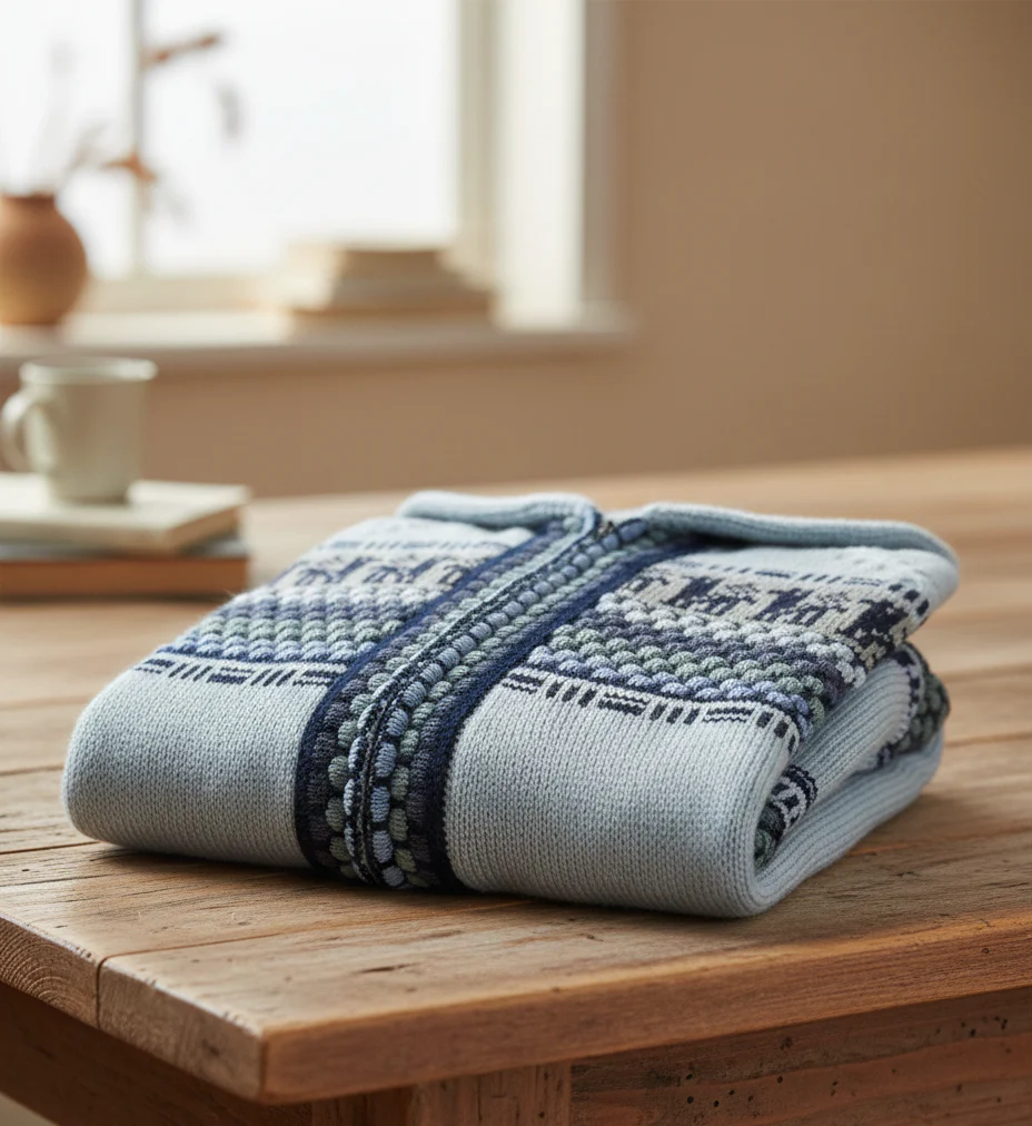 Fair Isle Alpaca Zip Up Hoodie for Women - Image 3