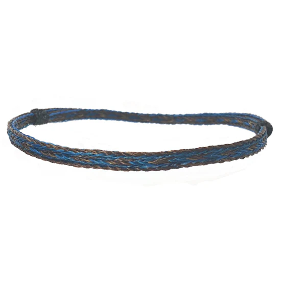 Genuine Horsehair Headband - Blue - Image 3