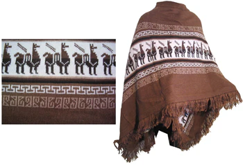 Gray Alpaca Shawl Open Poncho - Image 7