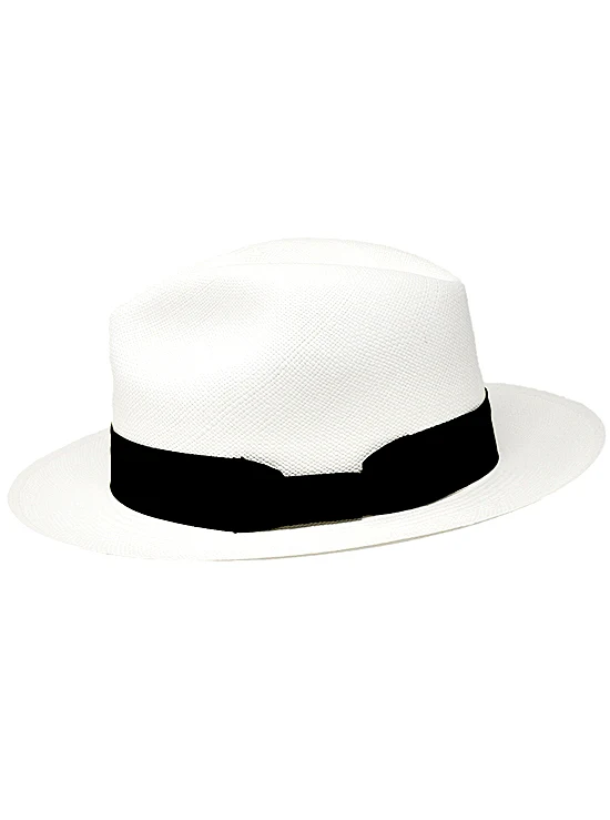 White Panama Hat - Fedora Hat Roll Up - Image 3