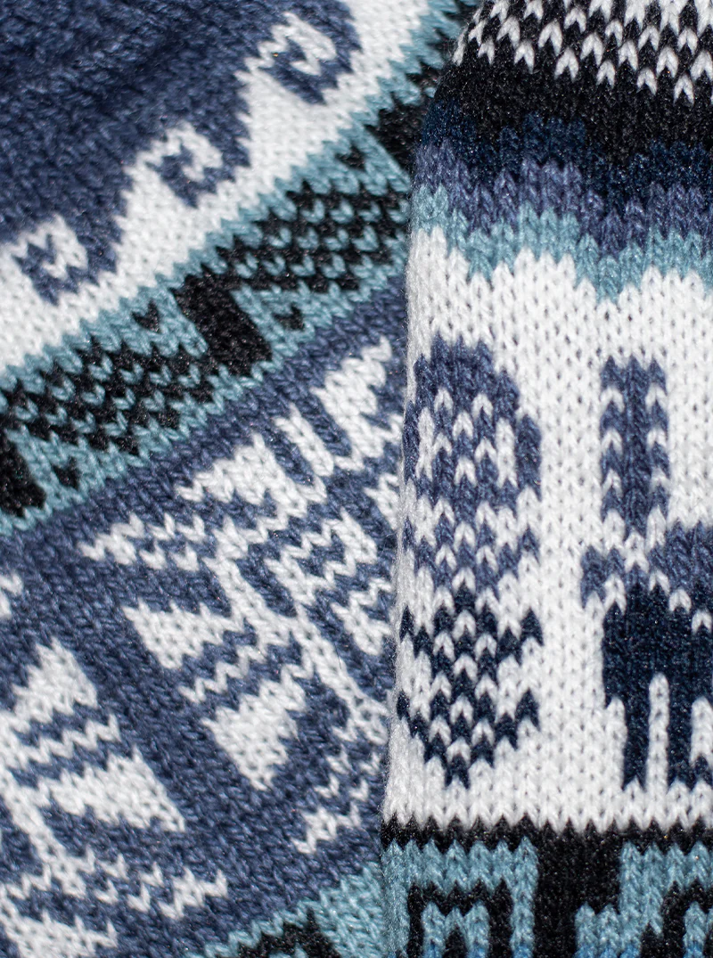 Reversible Blue Alpaca Hat - Image 14