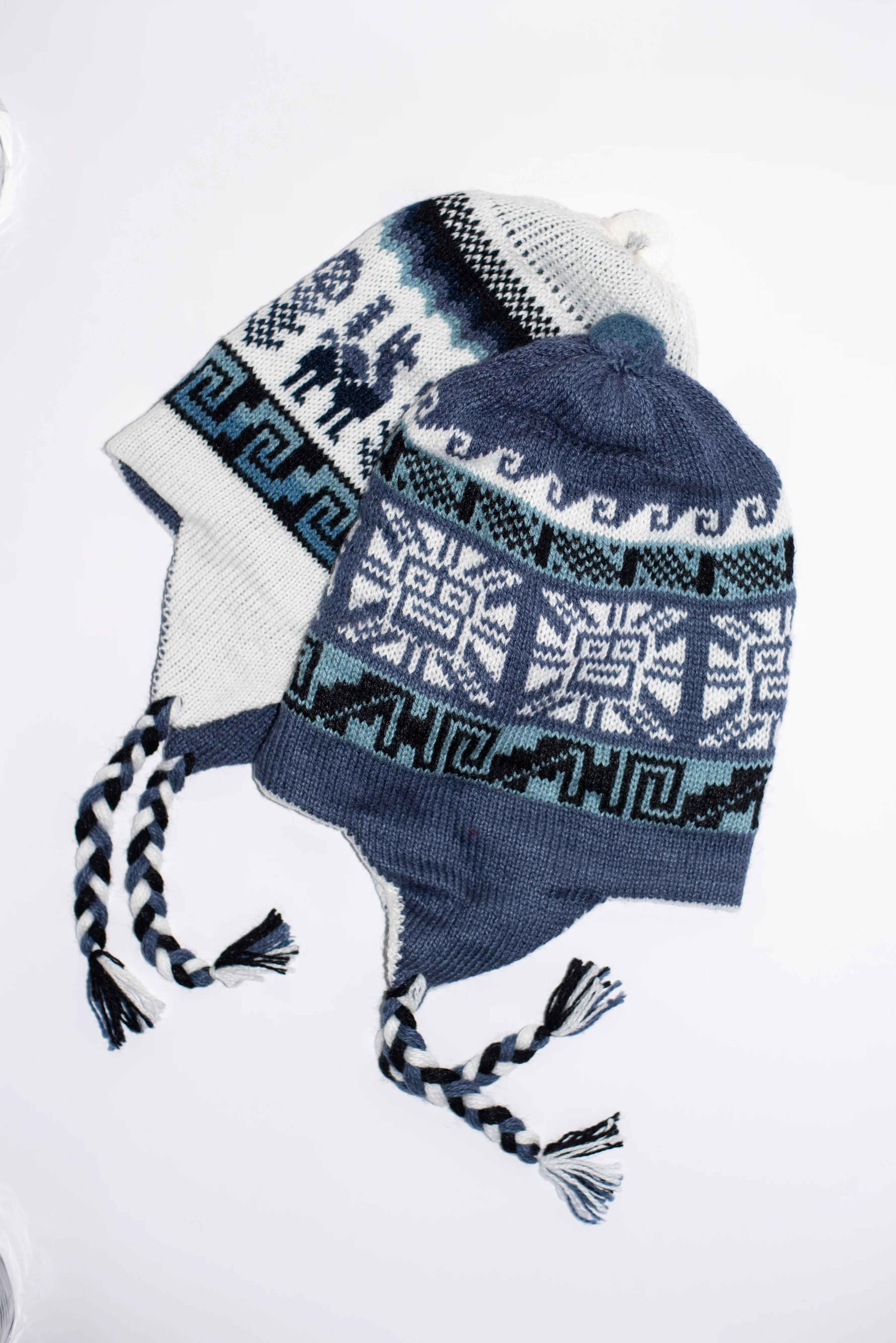 Reversible Blue Alpaca Hat - Image 8