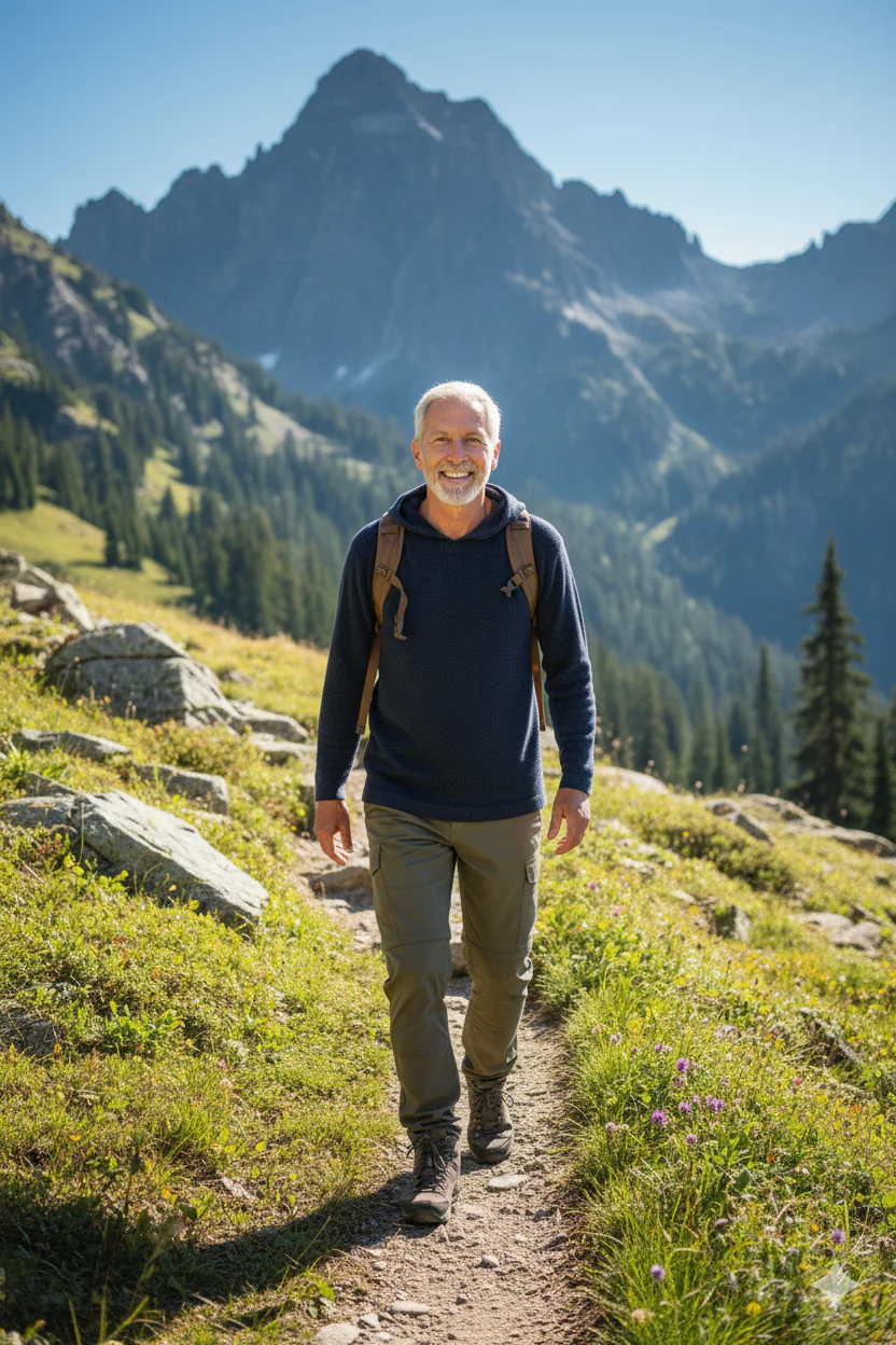Unisex Alpaca Blend Hoodie – Navy Blue - Image 4
