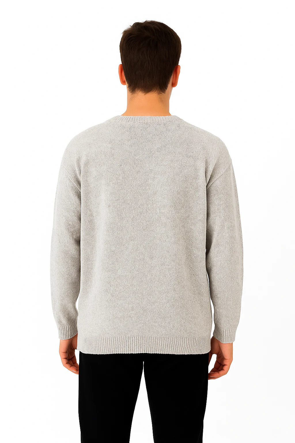 Unisex Alpaca Blend Sweater | Gray Melange - Image 5