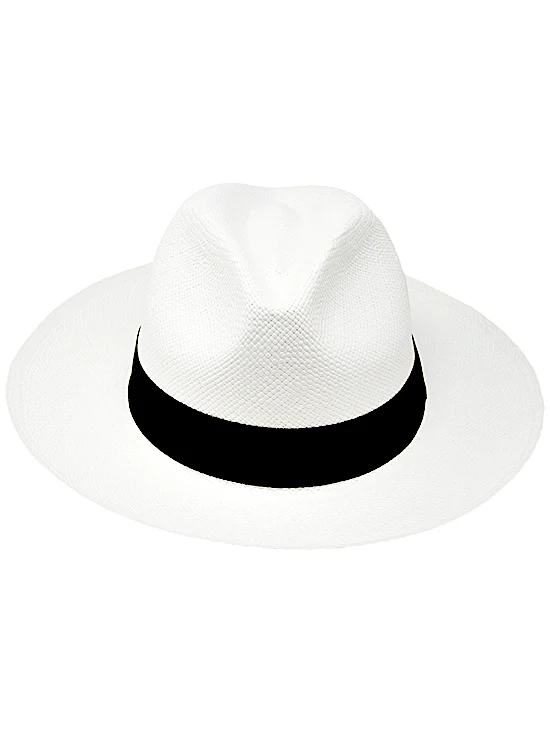 White Panama Hat - Fedora Hat - Image 3