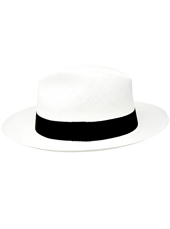 White Panama Hat - Fedora Hat - Image 4